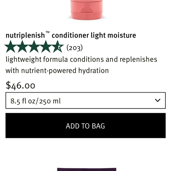 AVEDA nutri plebiscite conditioner 8.5 fl Oz light moisture new full size - Picture 5 of 5